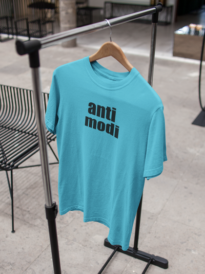 Anti Modi Anti Government Mens Half Sleeves T-shirt- FunkyTeesClub