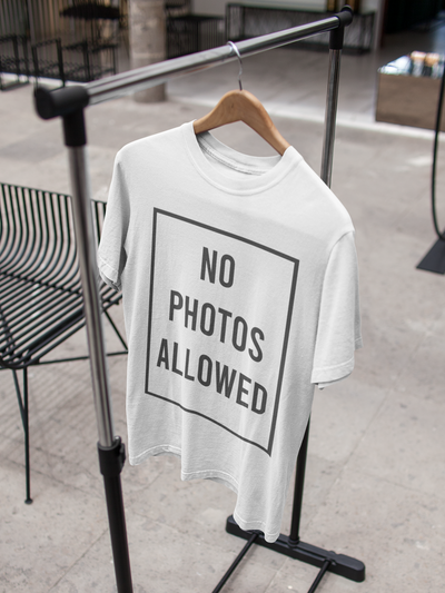 No Photos Allowed Shushant Singh Rajput Celebrity T-shirt- FunkyTeesClub