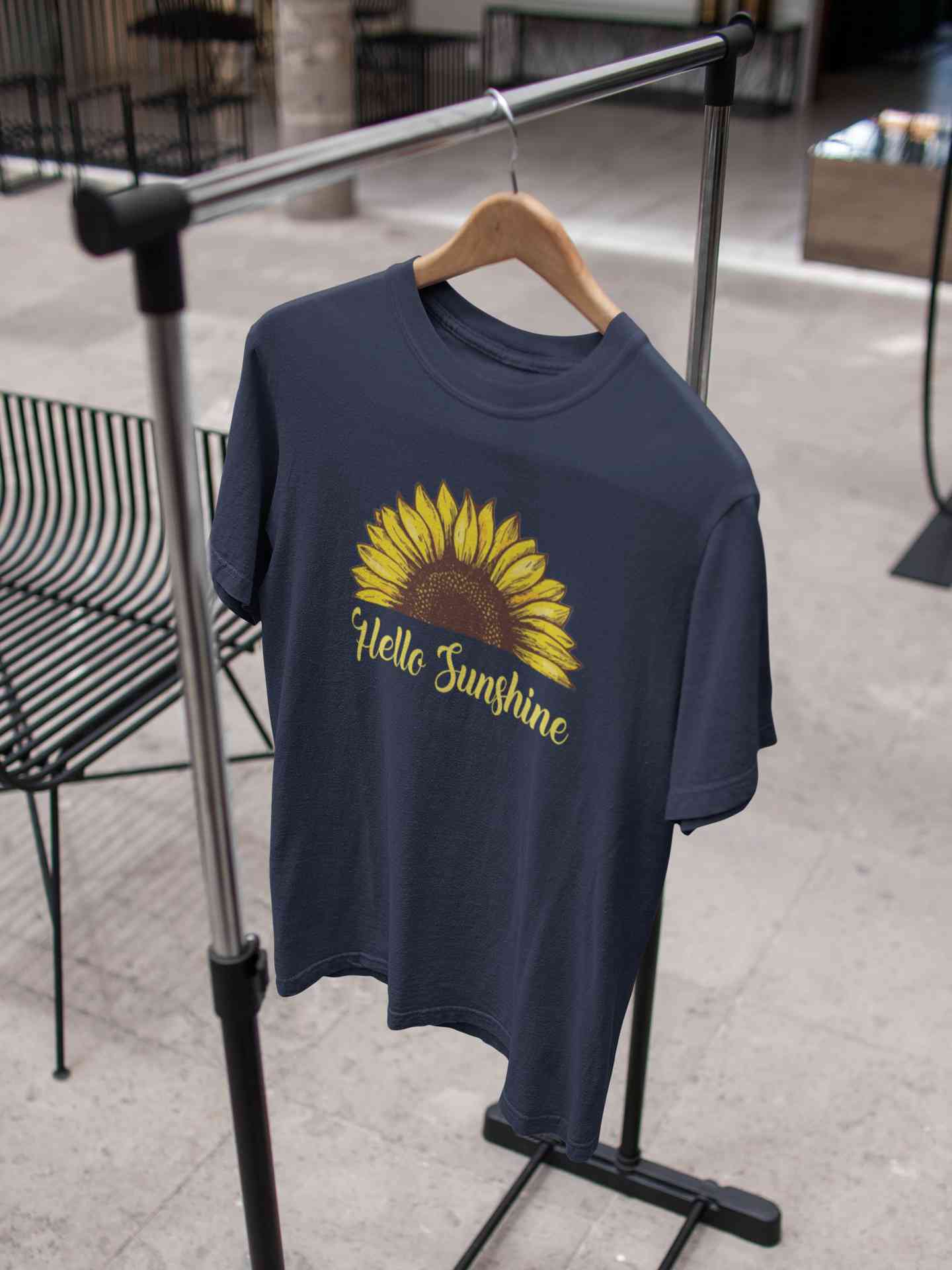 Hello Sunshine Mens Half Sleeves T-shirt- FunkyTeesClub
