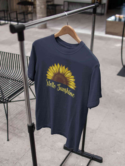 Hello Sunshine Mens Half Sleeves T-shirt- FunkyTeesClub