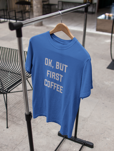 Okay But Coffee First Kareena Kapoor Celebrity T-shirt- FunkyTeesClub