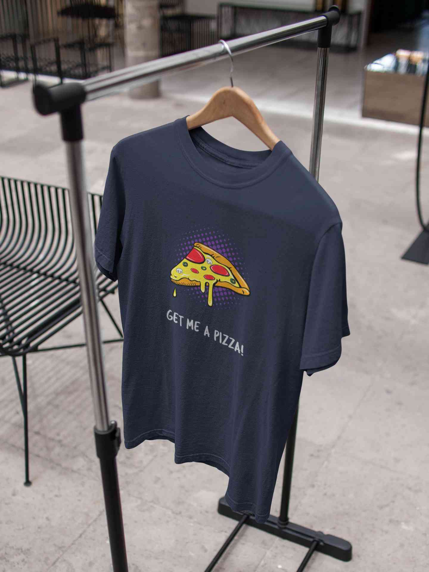 Get Me A Pizza Women Half Sleeves T-shirt- FunkyTeesClub
