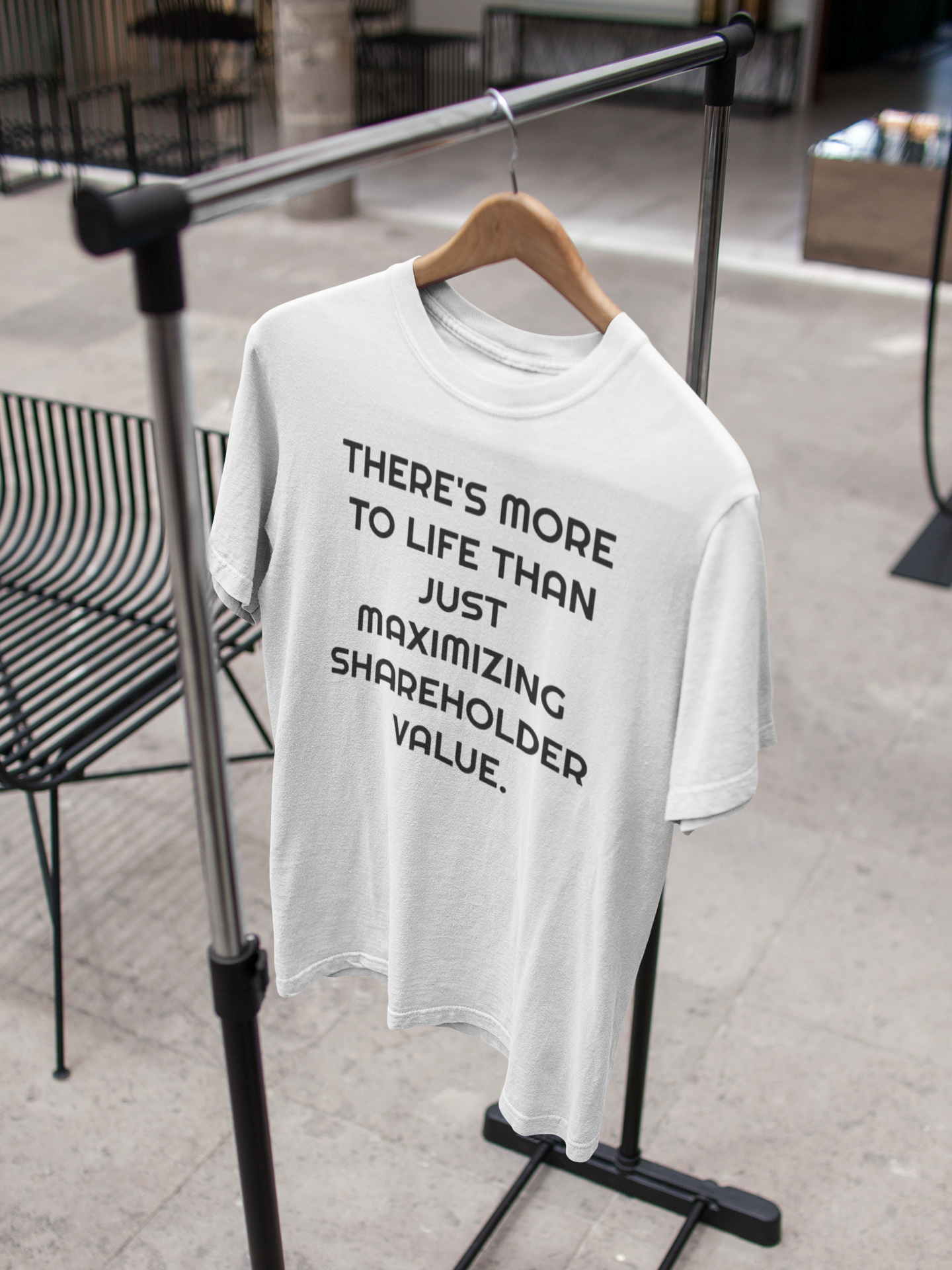 There Is More To Life Than Just Maximizing Shareholder Value Anti Government Mens Half Sleeves T-shirt- FunkyTeesClub