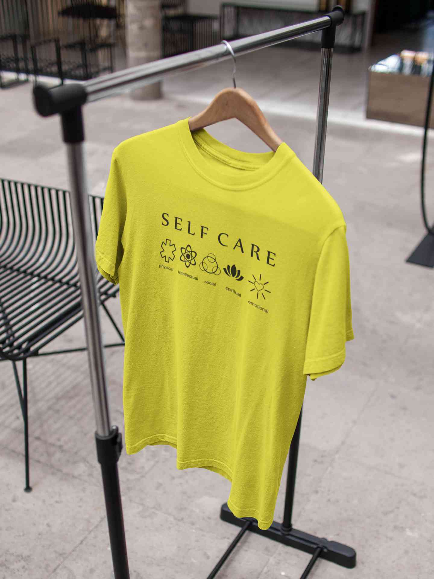 Self Care Mens Half Sleeves T-shirt- FunkyTeesClub