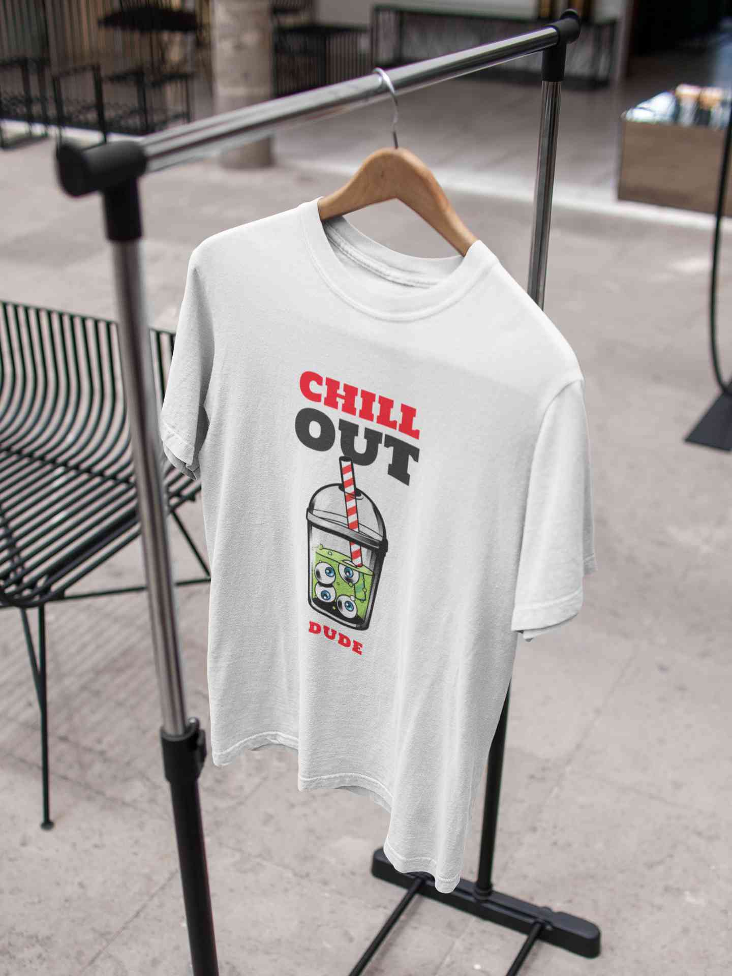 Chill Out Dude Women Half Sleeves T-shirt- FunkyTeesClub