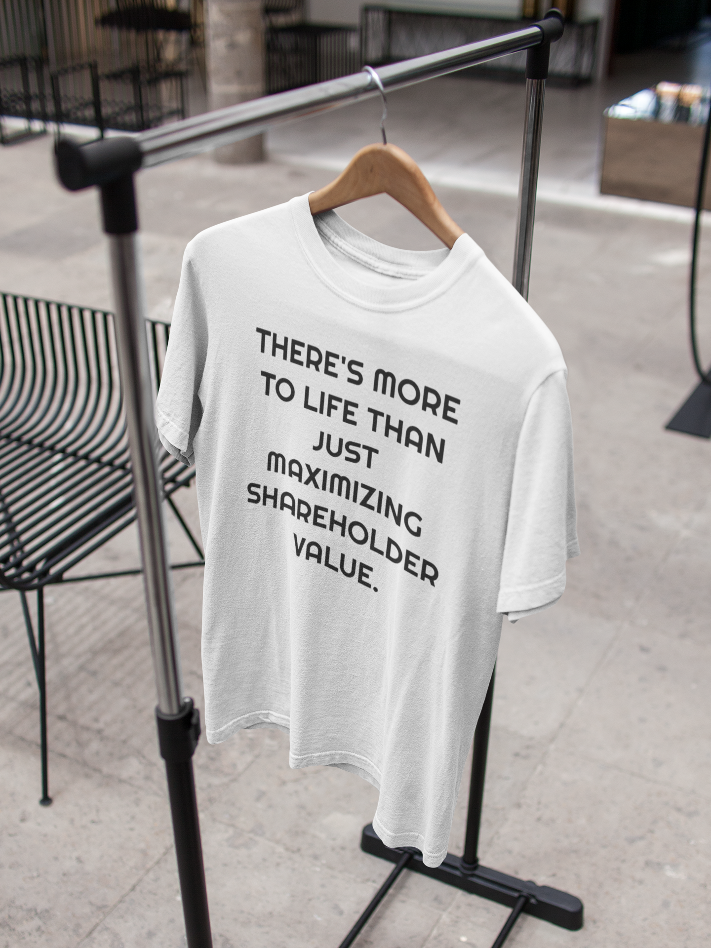 There Is More To Life Than Just Maximizing Shareholder Value Anti Government Women Half Sleeves T-shirt- FunkyTeesClub