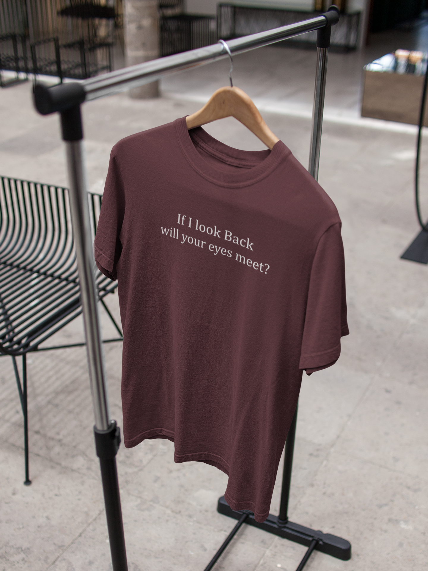 If I Look Back Will Your Eyes Meet Women Half Sleeves T-shirt- FunkyTeesClub