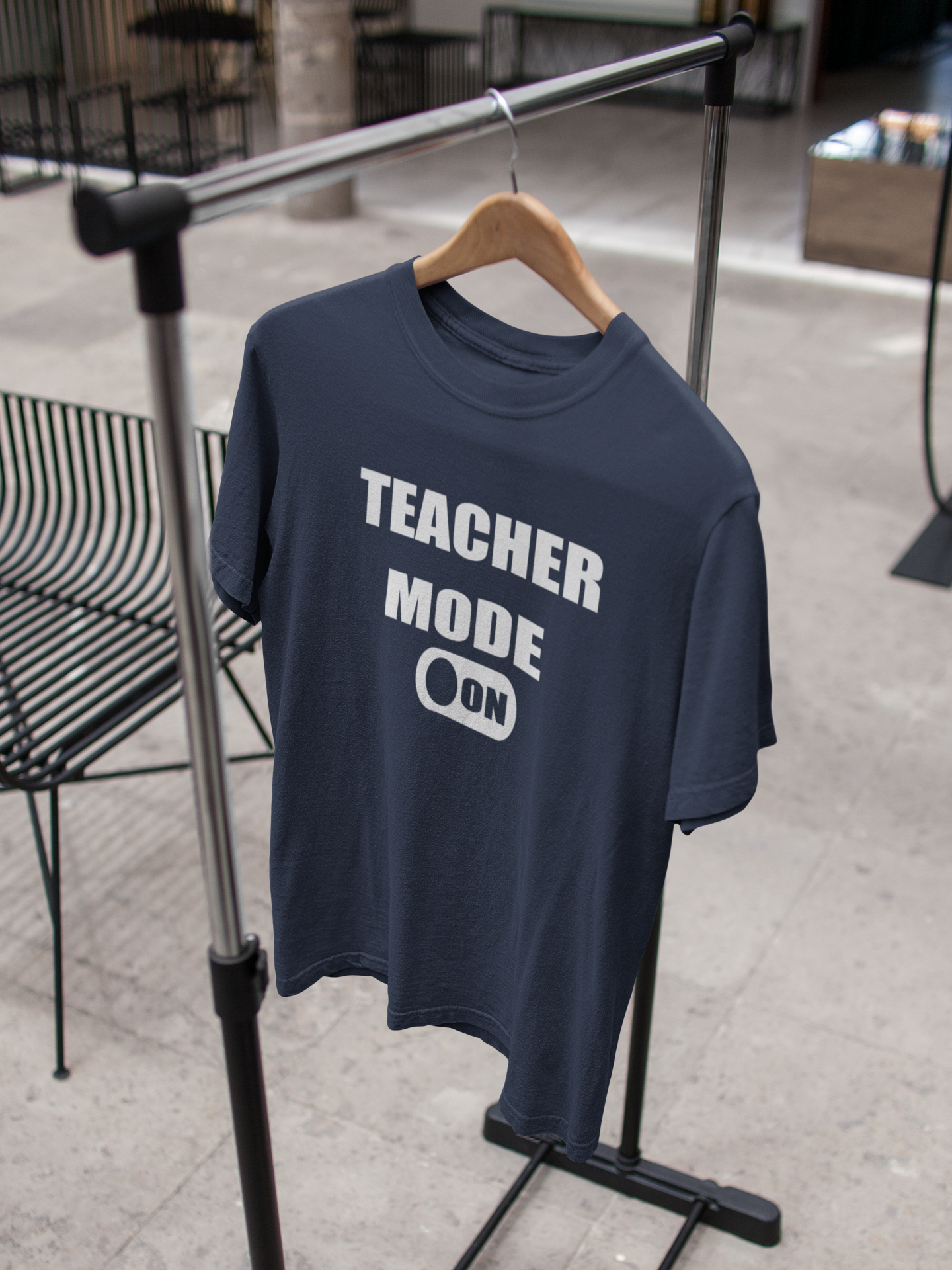 Teacher Mode On Mens Half Sleeves T-shirt- FunkyTeesClub