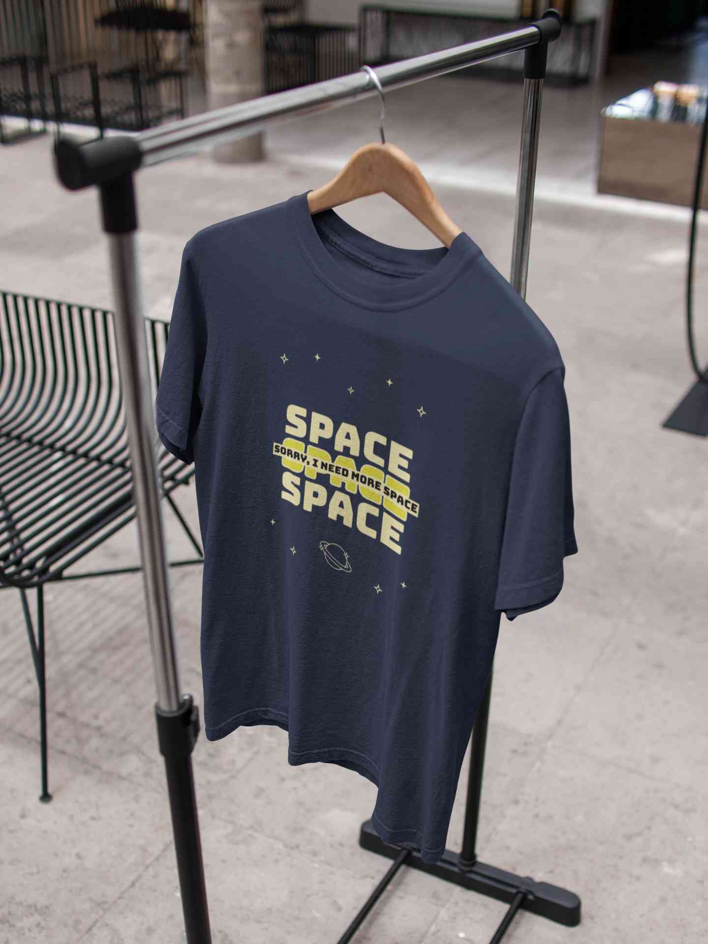 I Need More Space Mens Half Sleeves T-shirt- FunkyTeesClub