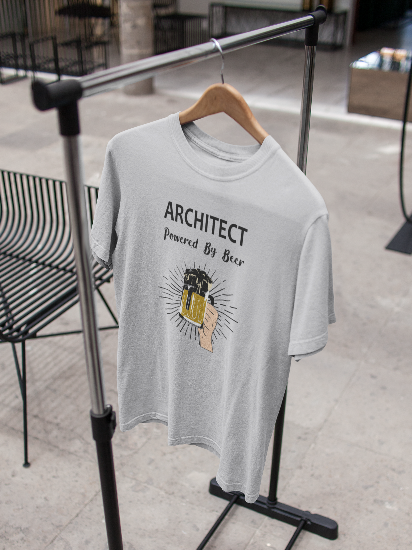 Beer Architect Profession Mens Half Sleeves T-shirt- FunkyTeesClub