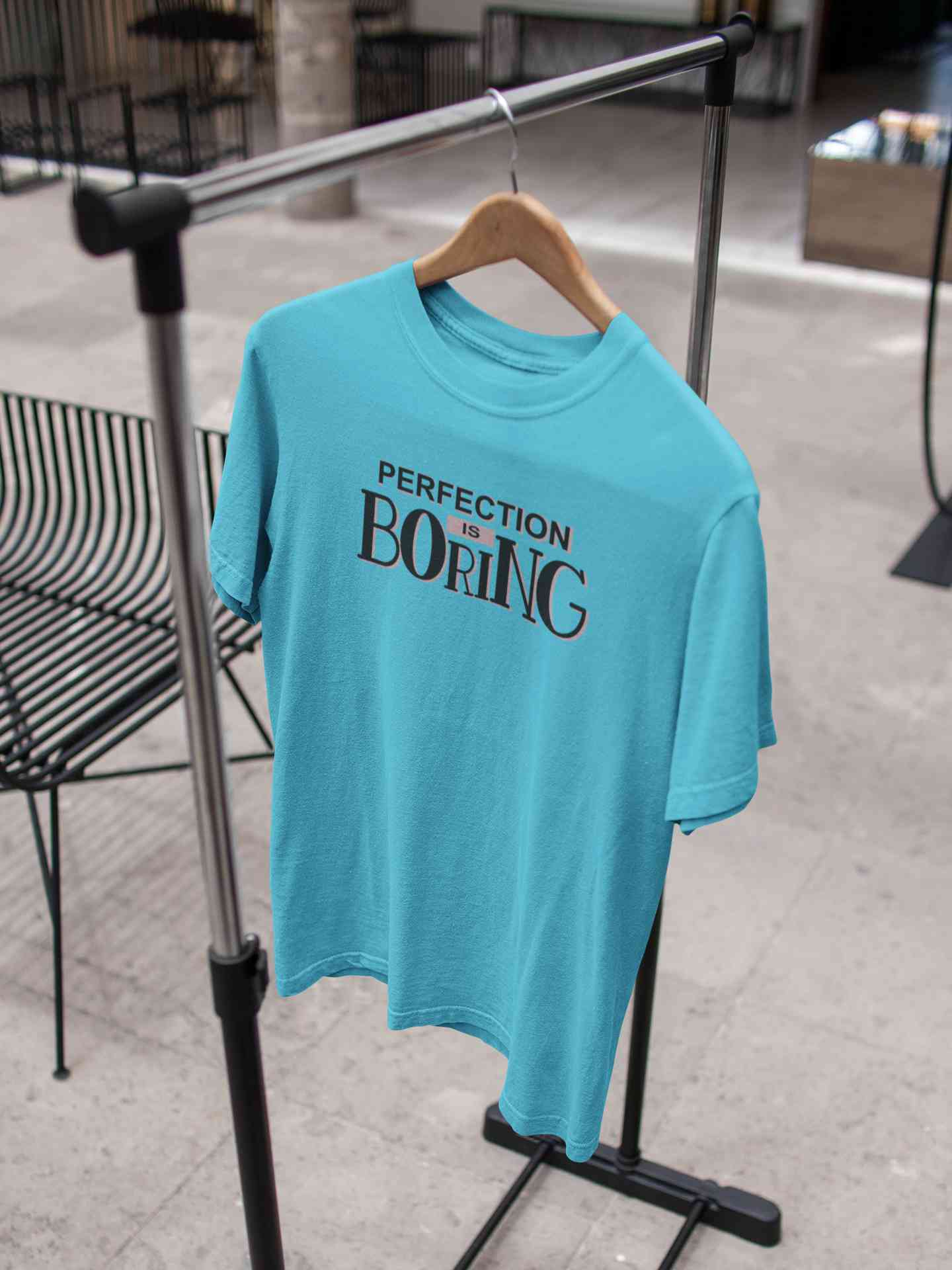 Perfection Is Boring Mens Half Sleeves T-shirt- FunkyTeesClub