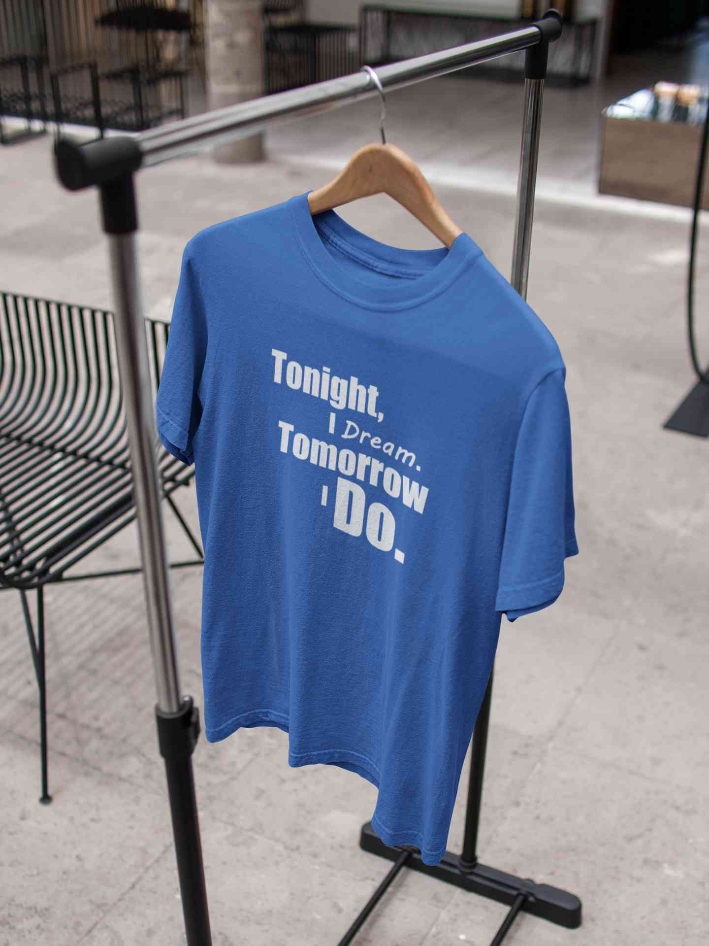 Tonight I Dream Tomorrow I Do Typography Mens Half Sleeves T-shirt- FunkyTeesClub