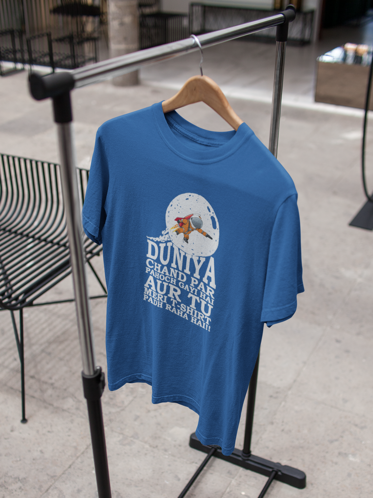 Duniya Chand Par Desi Women Half Sleeves T-shirt- FunkyTeesClub