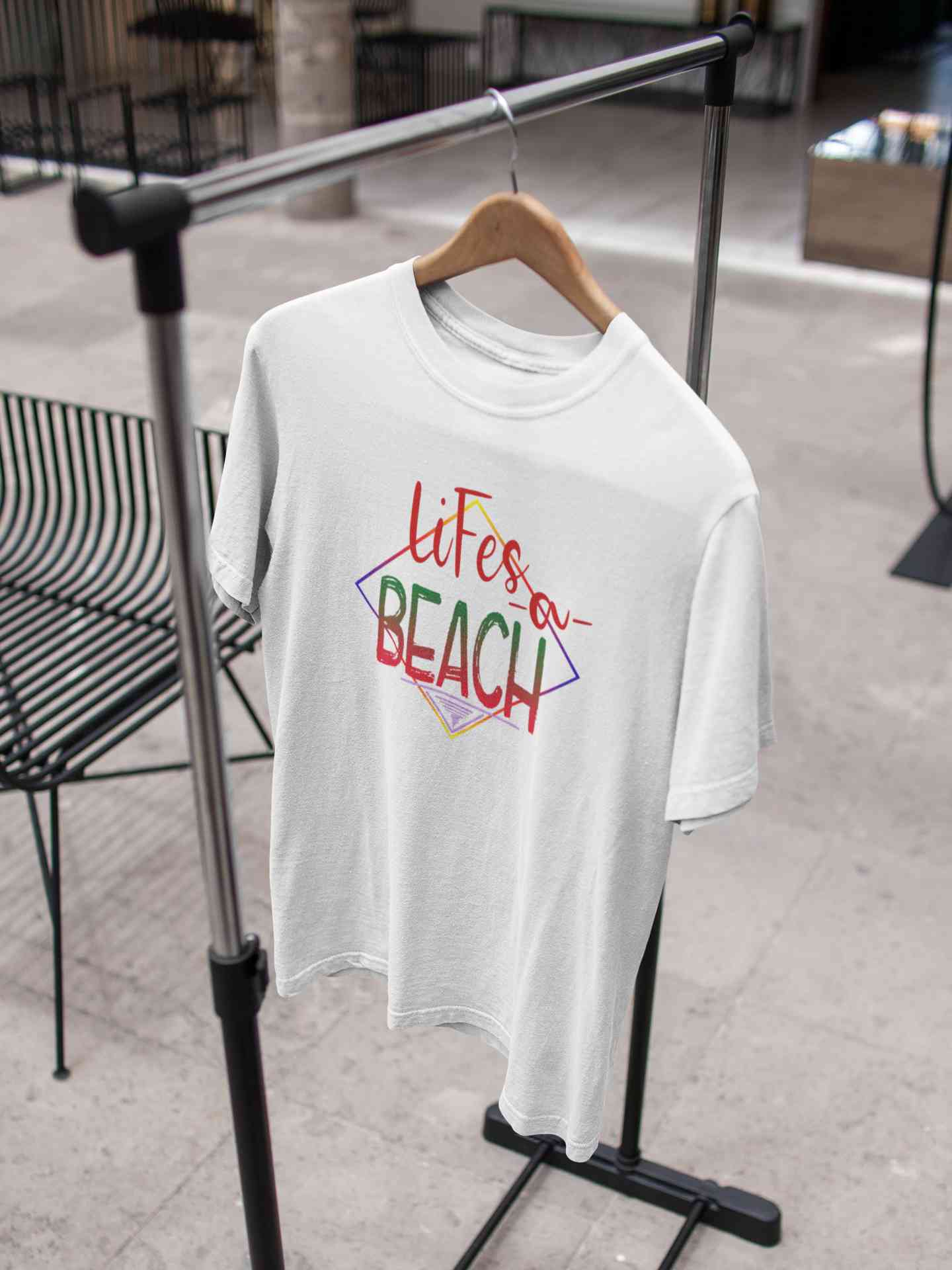Life Is A Beach Mens Half Sleeves T-shirt- FunkyTeesClub