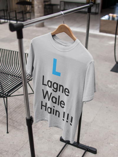 L Lagne Wale Hain Kartik Aryaan Celebrity T-shirt- FunkyTeesClub