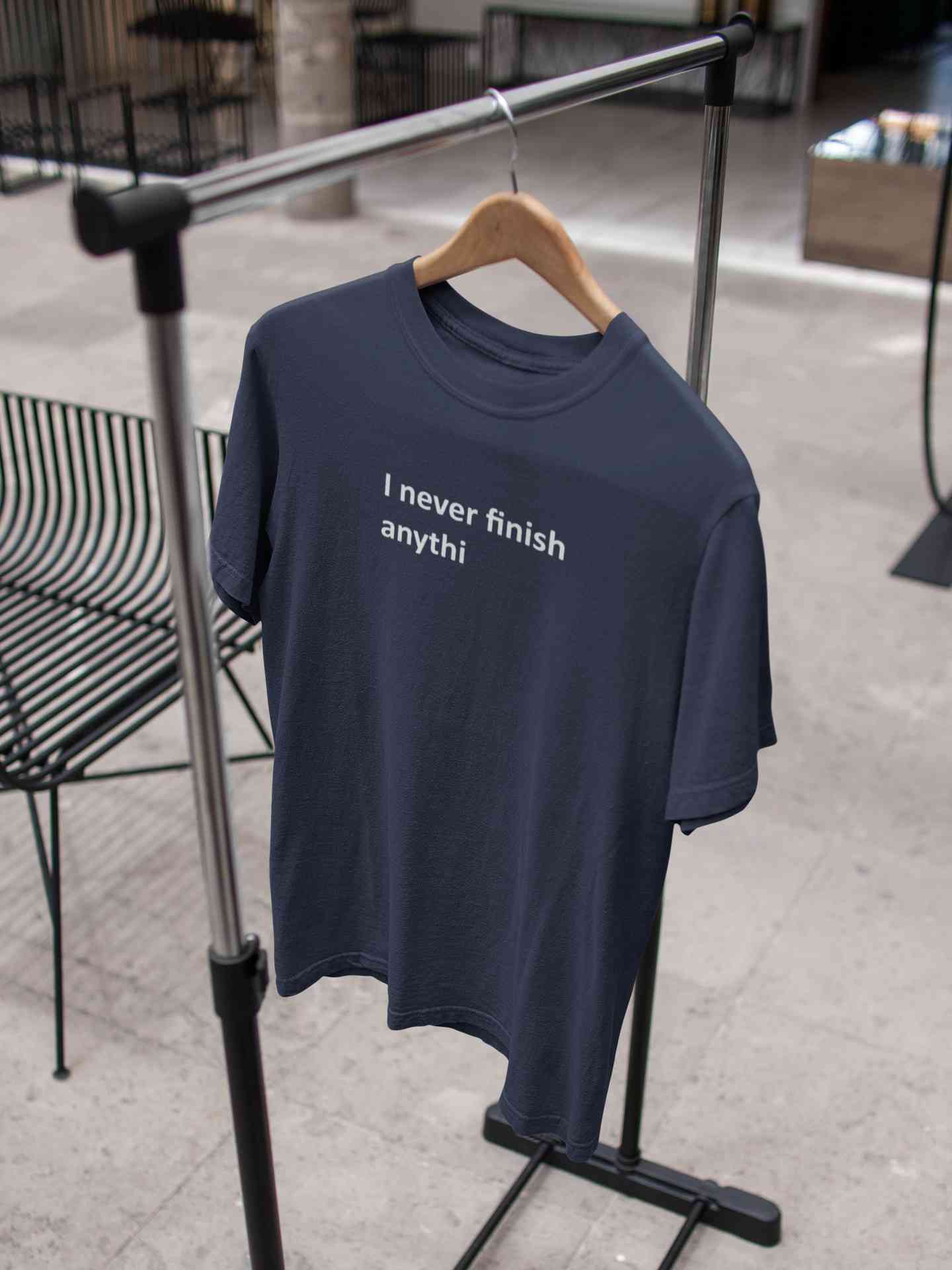 Never Finish Mens Half Sleeves T-shirt- FunkyTeesClub