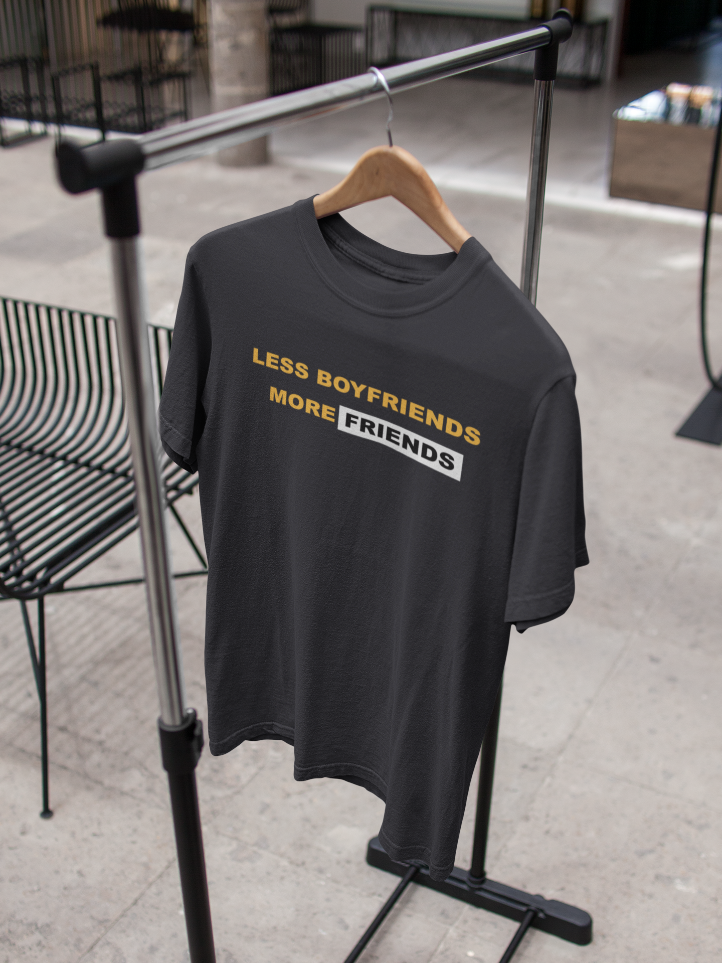 Less Boyfriends More Friends Kangana Ranaut Celebrity T-shirt- FunkyTeesClub