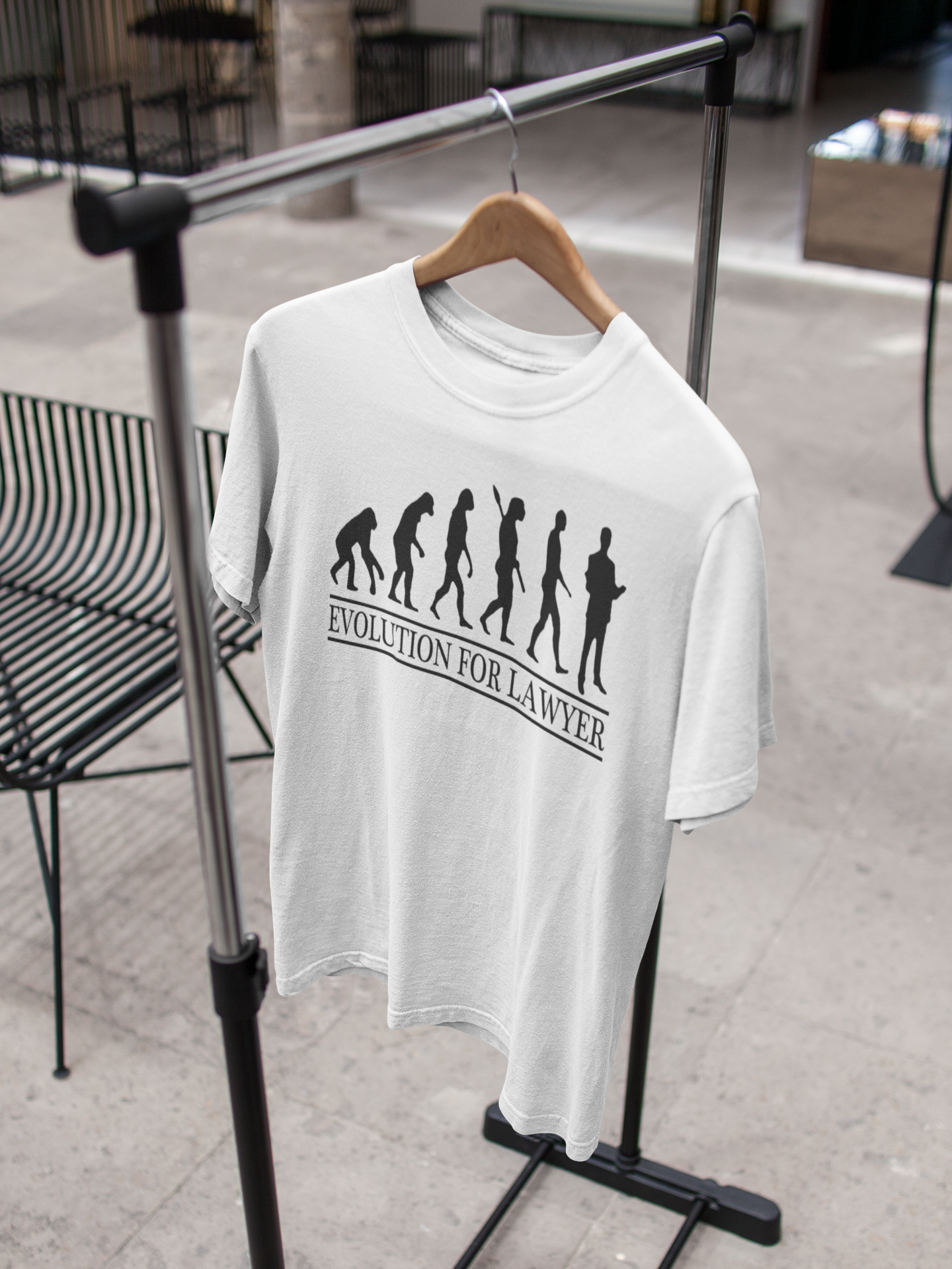 Lawyer Evolution  Mens Half Sleeves T-shirt- FunkyTeesClub