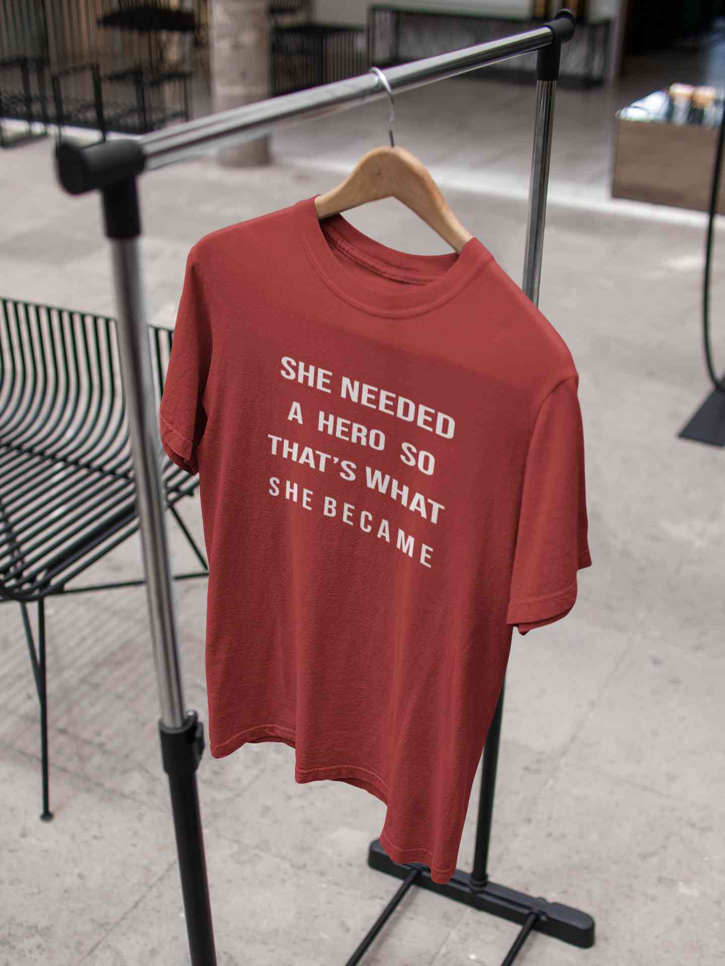 She Needed A Hero Thats What She Became Women Half Sleeves T-shirt- FunkyTeesClub