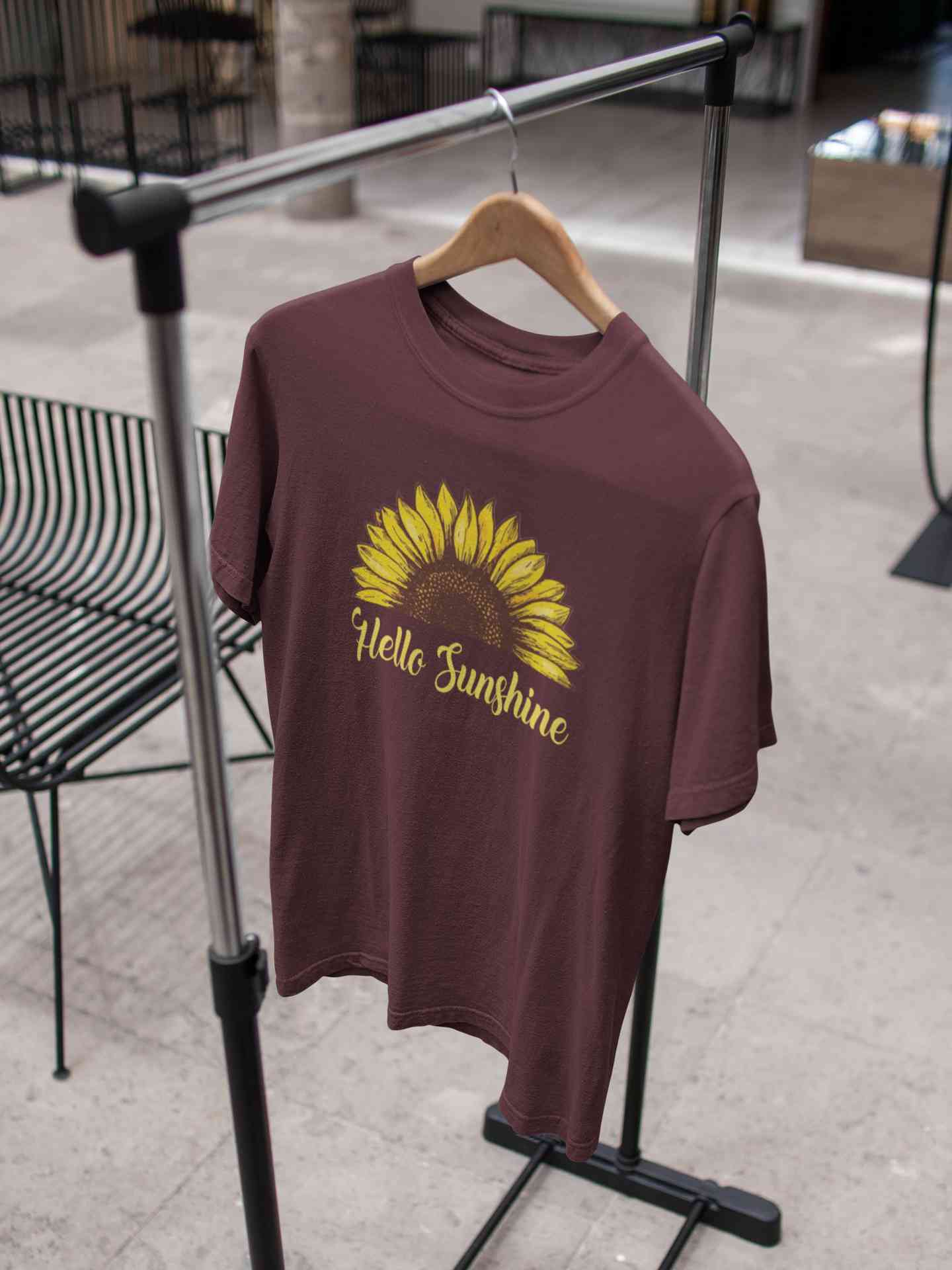 Hello Sunshine Mens Half Sleeves T-shirt- FunkyTeesClub