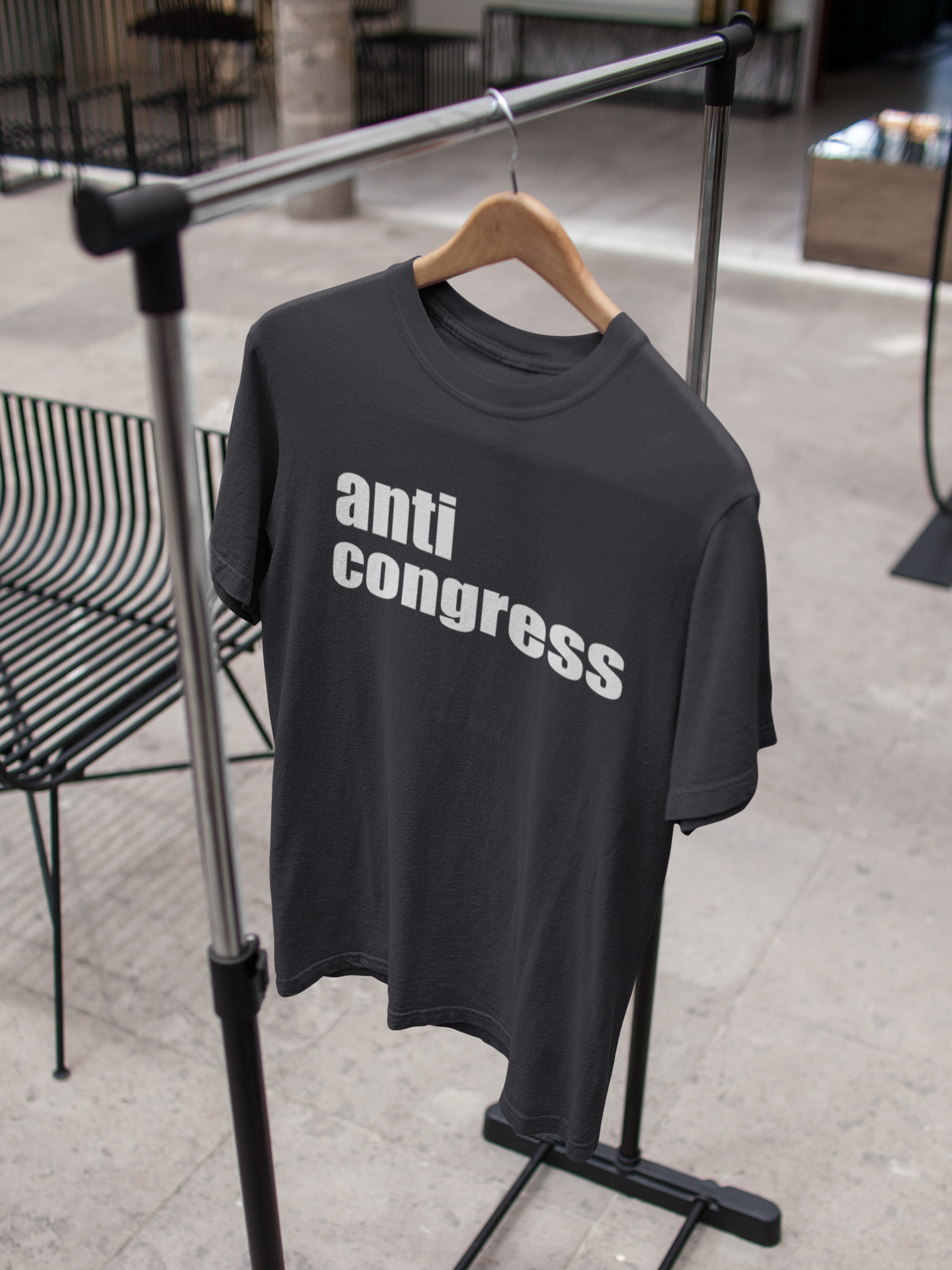 Anti Congress Anti Government Mens Half Sleeves T-shirt- FunkyTeesClub