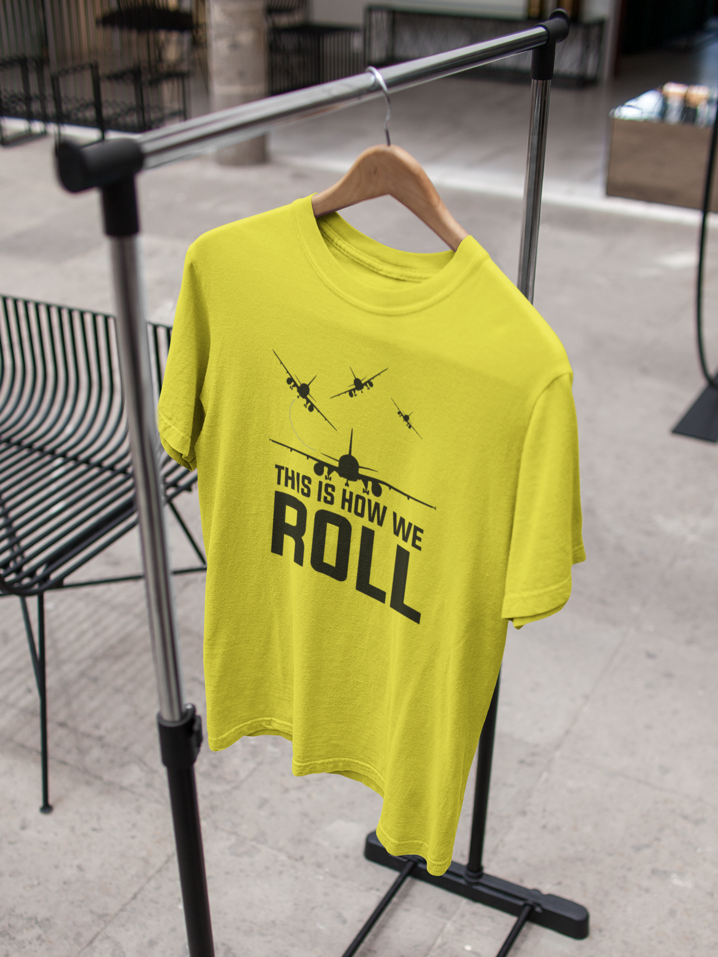 This Is How We Roll Pilot Mens Half Sleeves T-shirt- FunkyTeesClub