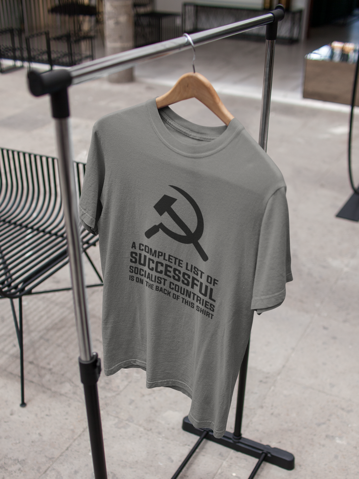 Funny Anti Socialist Government Libertarian & Conservative Anti Government Mens Half Sleeves T-shirt- FunkyTeesClub