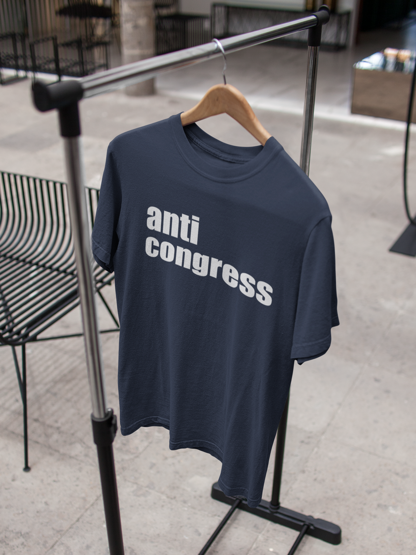 Anti Congress Anti Government Mens Half Sleeves T-shirt- FunkyTeesClub