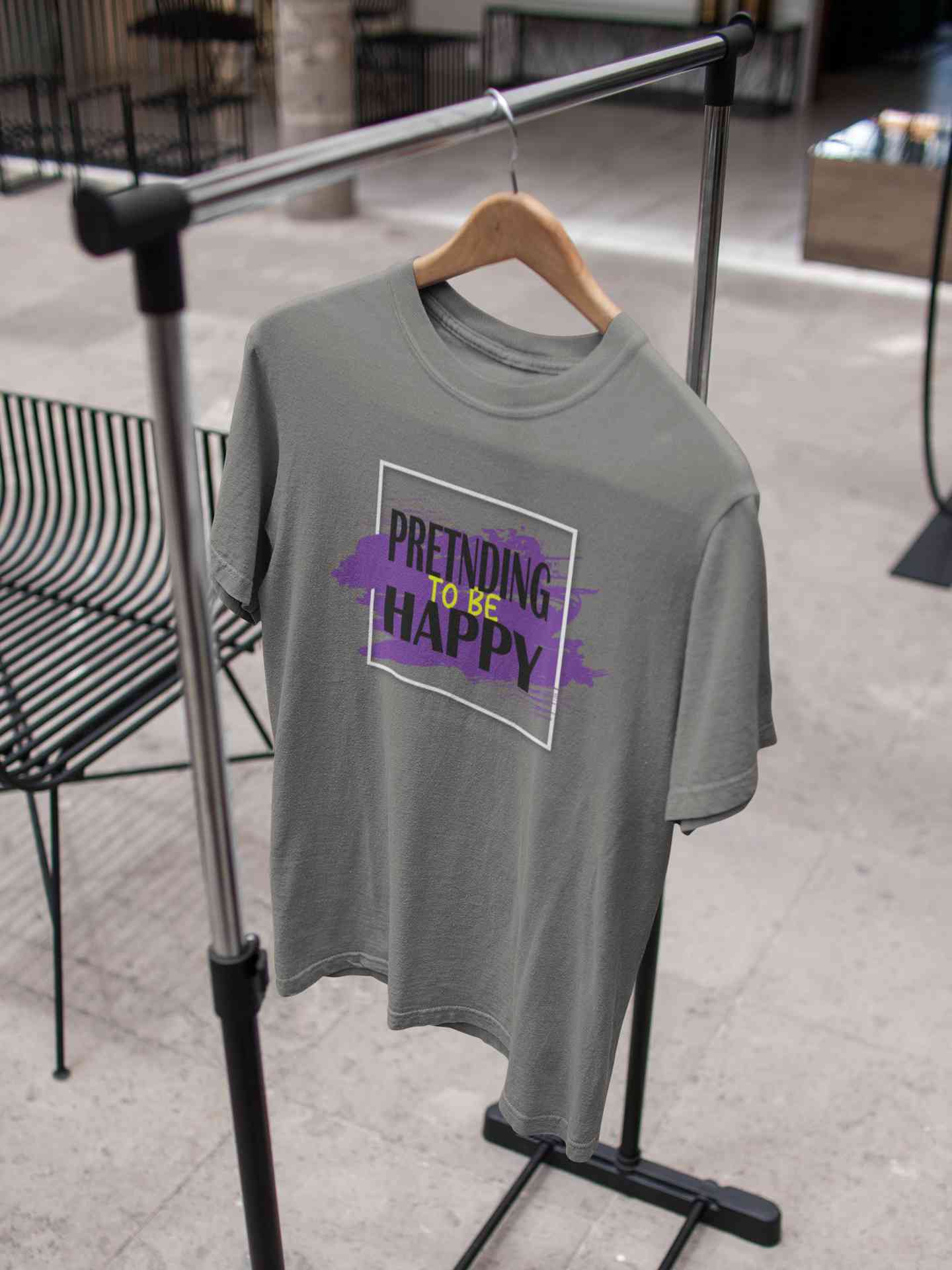 Pretending To Be Happy Women Half Sleeves T-shirt- FunkyTeesClub
