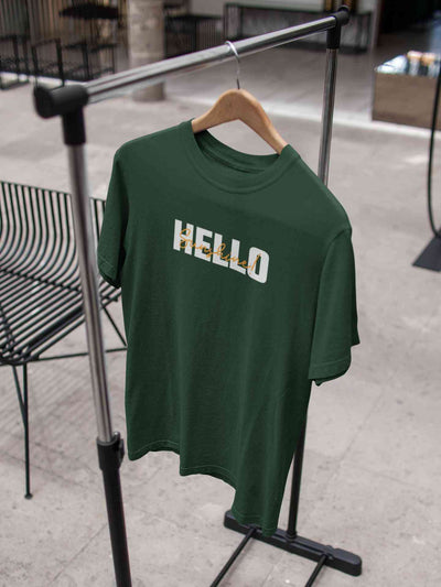 Hello Sunshine Minimals  Mens Half Sleeves T-shirt- FunkyTeesClub