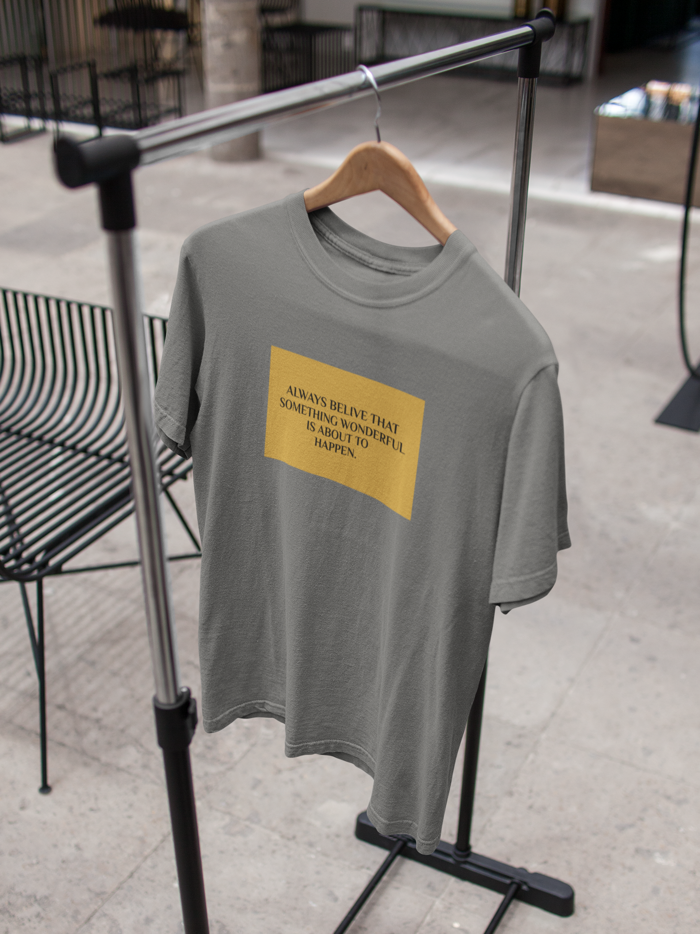 Always Believe Quotes Mens Half Sleeves T-shirt- FunkyTeesClub