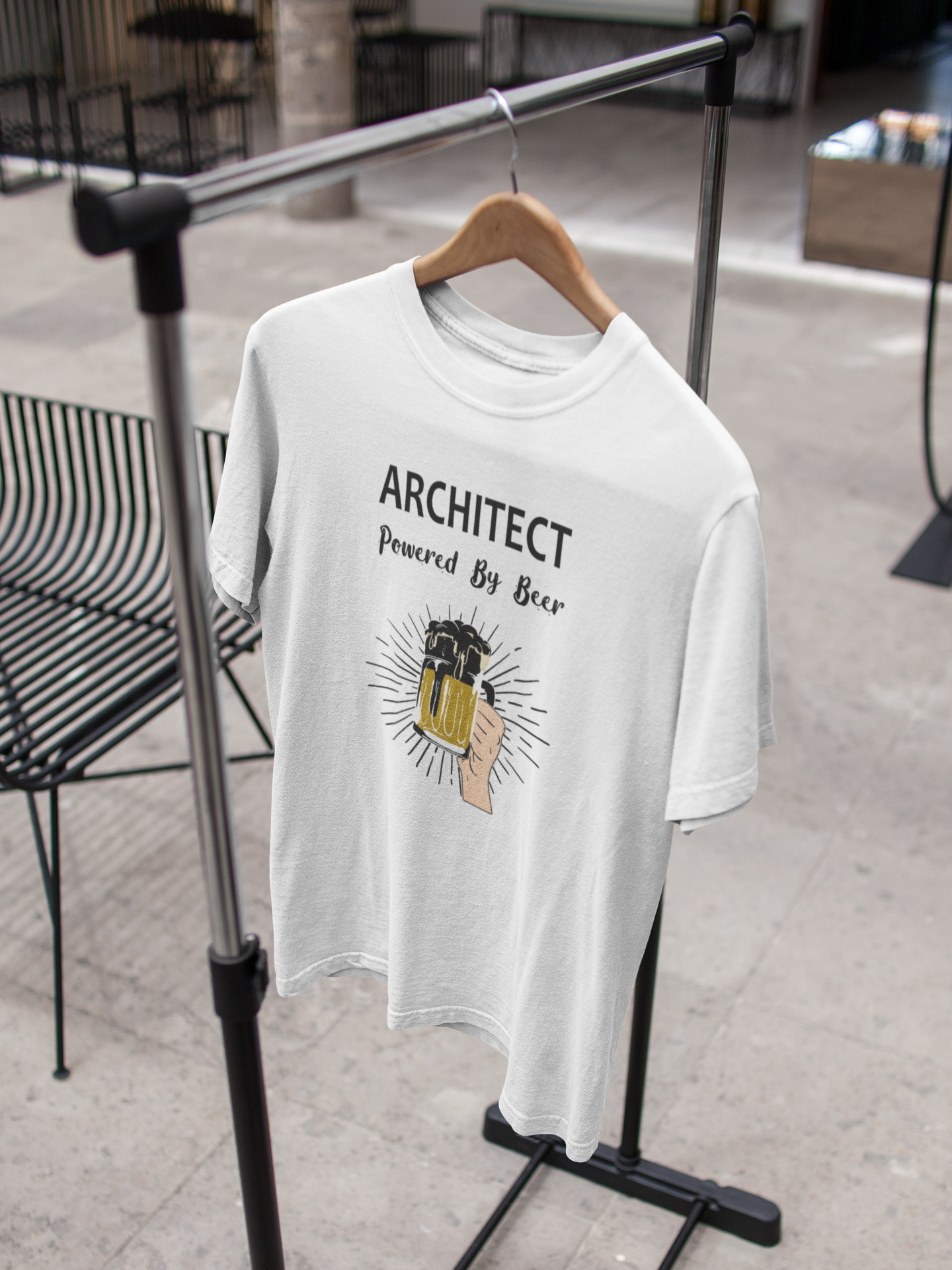 Beer Architect Profession Mens Half Sleeves T-shirt- FunkyTeesClub