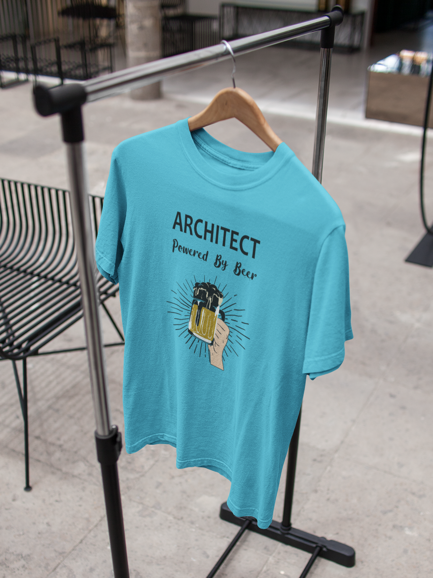 Beer Architect Profession Mens Half Sleeves T-shirt- FunkyTeesClub