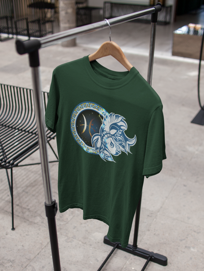 Pisces Zodiac Sign Women Half Sleeves T-shirt- FunkyTeesClub