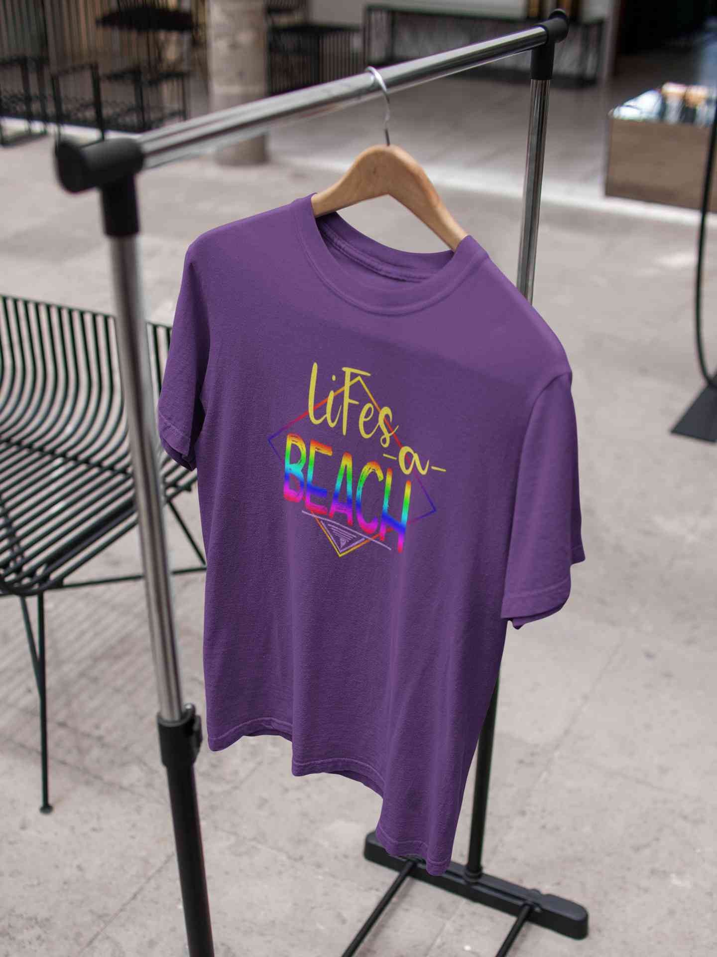 Life Is A Beach Mens Half Sleeves T-shirt- FunkyTeesClub