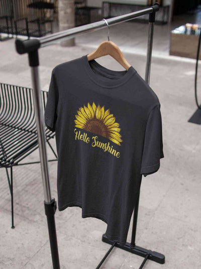 Hello Sunshine Mens Half Sleeves T-shirt- FunkyTeesClub