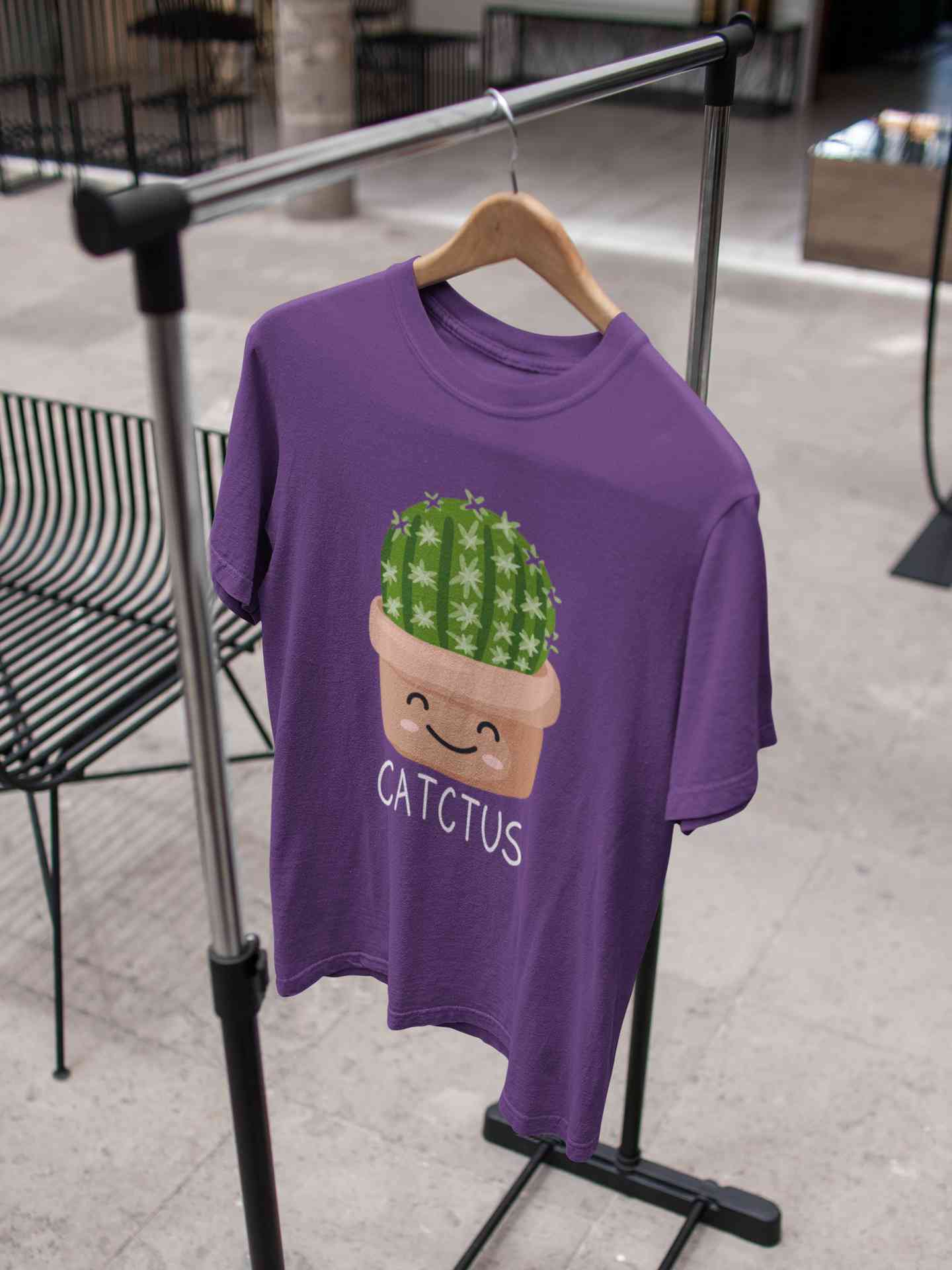 Catctus Women Half Sleeves T-shirt- FunkyTeesClub