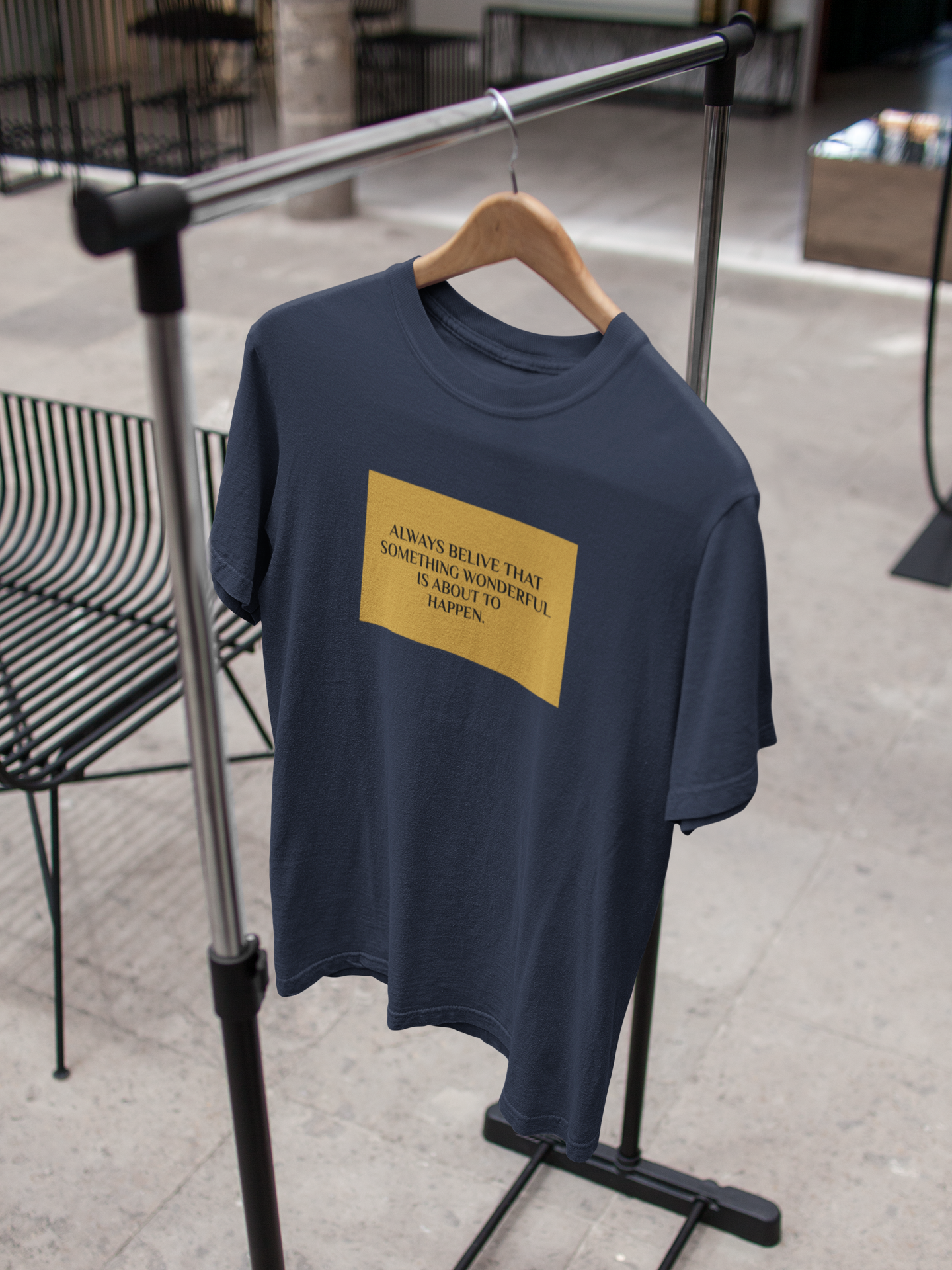 Always Believe Quotes Mens Half Sleeves T-shirt- FunkyTeesClub
