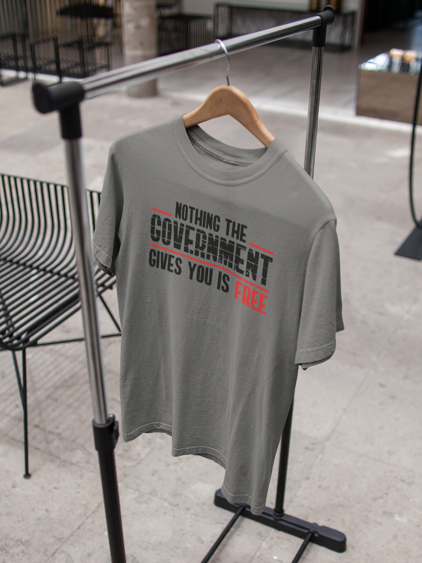 Nothing The Government Gives You Is Free Anti Government Women Half Sleeves T-shirt- FunkyTeesClub