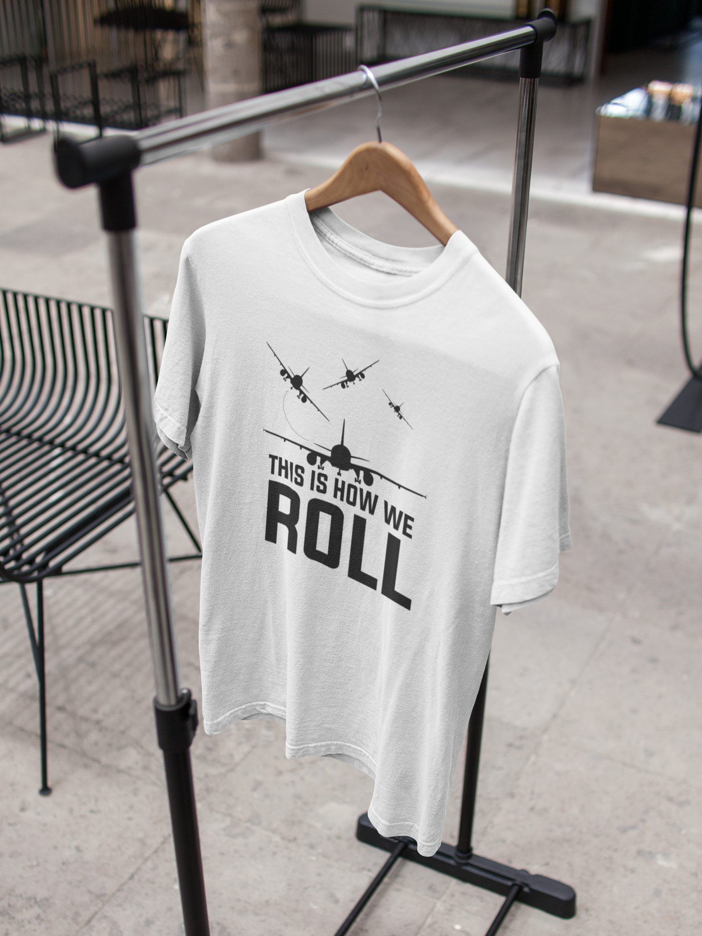 This Is How We Roll Pilot Mens Half Sleeves T-shirt- FunkyTeesClub