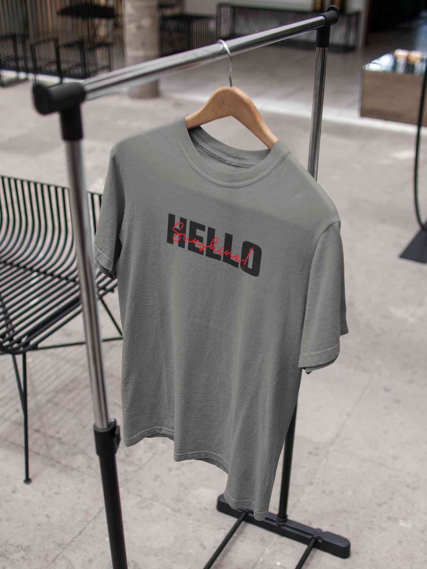 Hello Sunshine Minimals  Mens Half Sleeves T-shirt- FunkyTeesClub