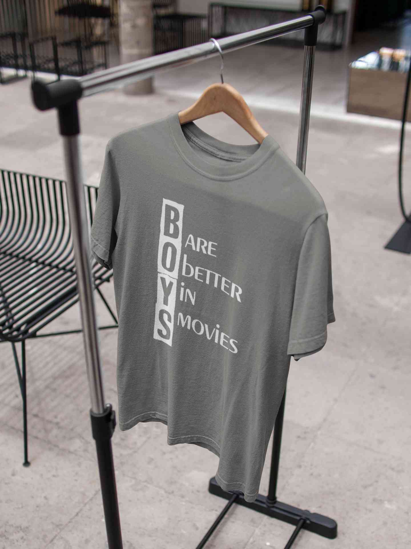 Boys Are Better In Movies Typography Women Half Sleeves T-shirt- FunkyTeesClub