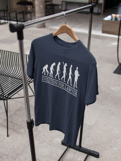 Lawyer Evolution  Mens Half Sleeves T-shirt- FunkyTeesClub