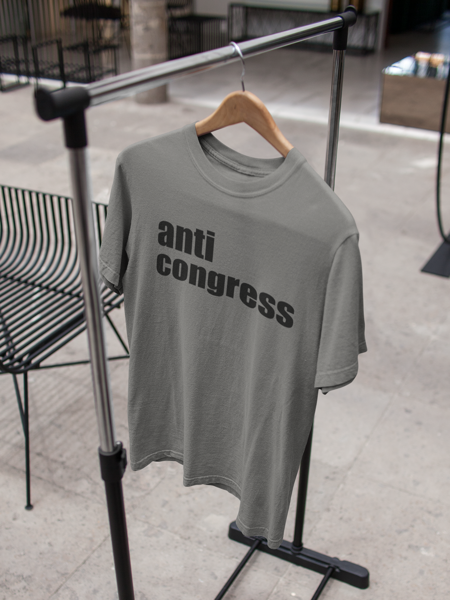 Anti Congress Anti Government Mens Half Sleeves T-shirt- FunkyTeesClub