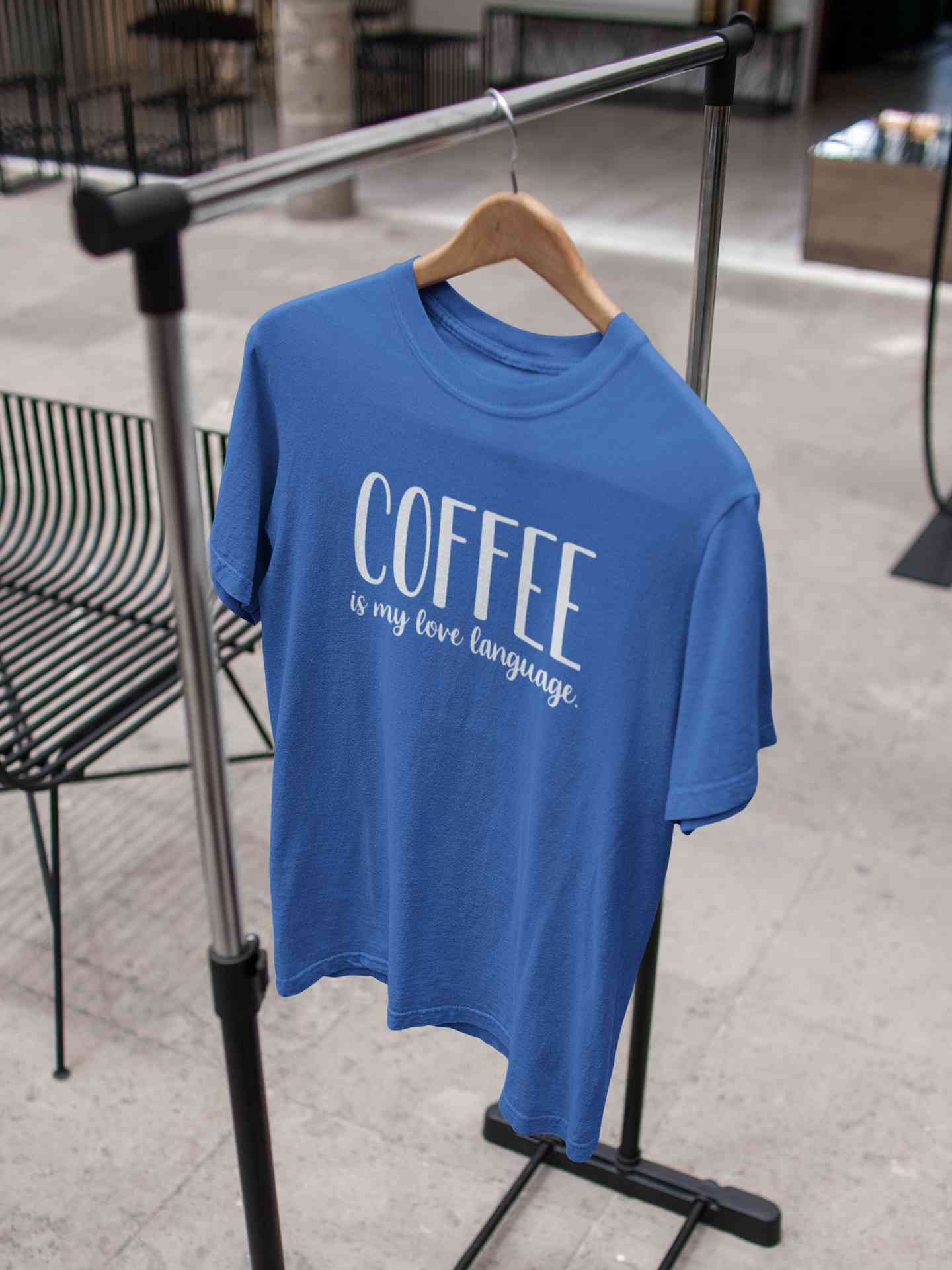 Coffee Is My Love Language Mens Half Sleeves T-shirt- FunkyTeesClub