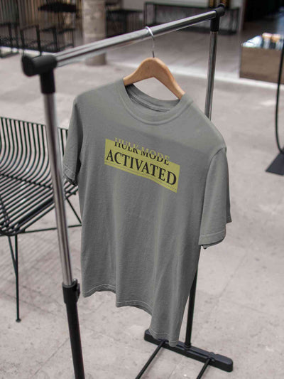 Hulk Mode Activated  Typography Mens Half Sleeves T-shirt- FunkyTeesClub