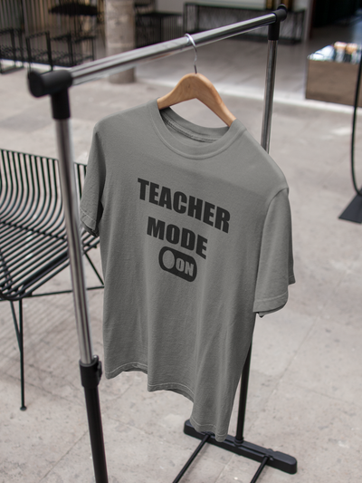 Teacher Mode On Mens Half Sleeves T-shirt- FunkyTeesClub