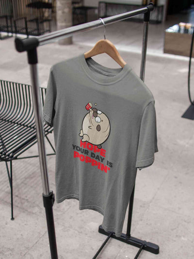 Hope Your Day Is Popin Funny Women Half Sleeves T-shirt- FunkyTeesClub