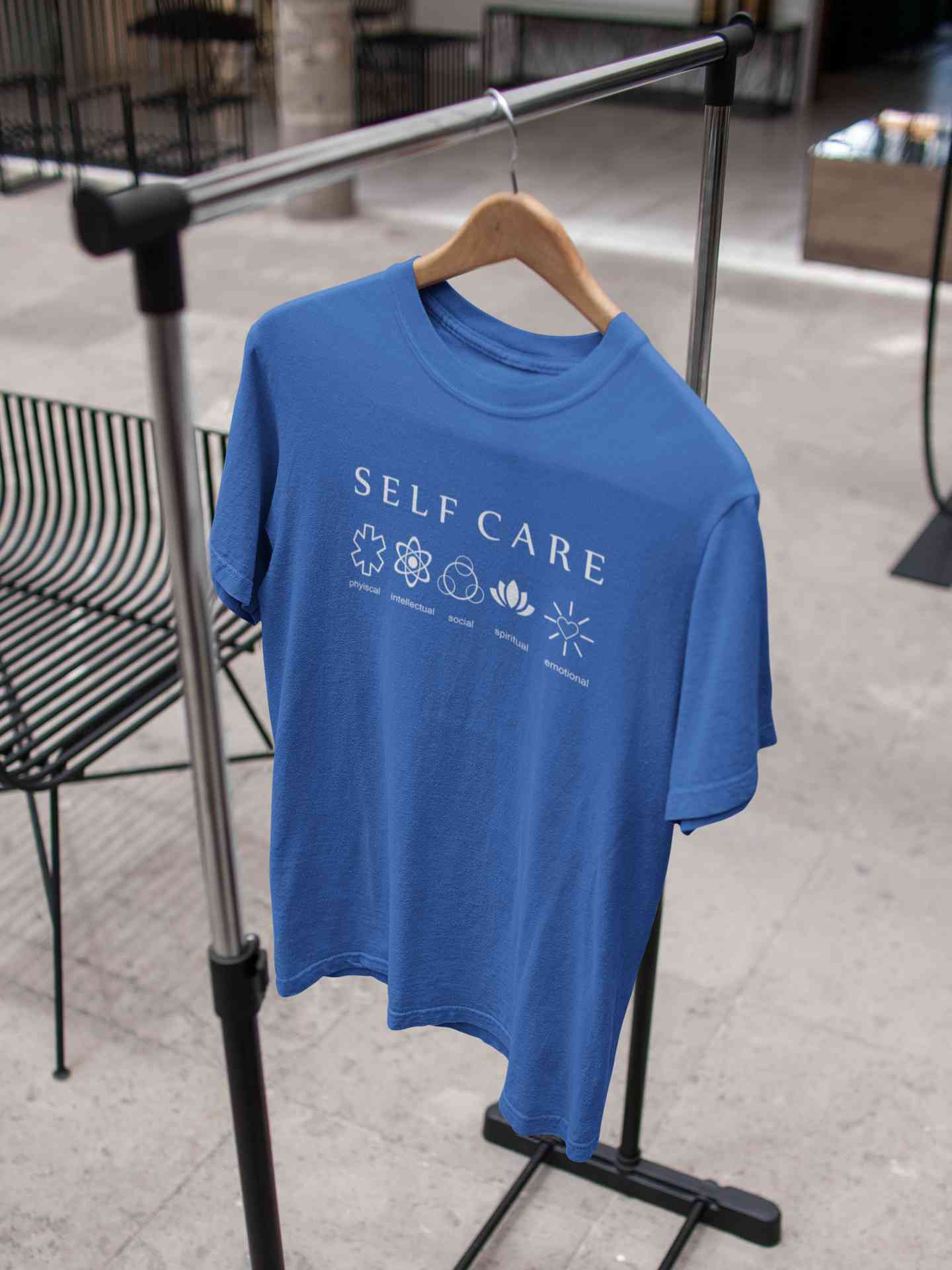 Self Care Mens Half Sleeves T-shirt- FunkyTeesClub