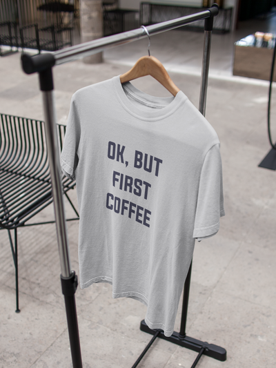 Okay But Coffee First Kareena Kapoor Celebrity T-shirt- FunkyTeesClub